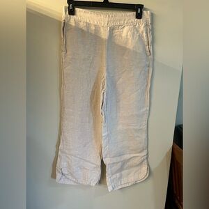 Christian Siriano Cream Women's linen pants